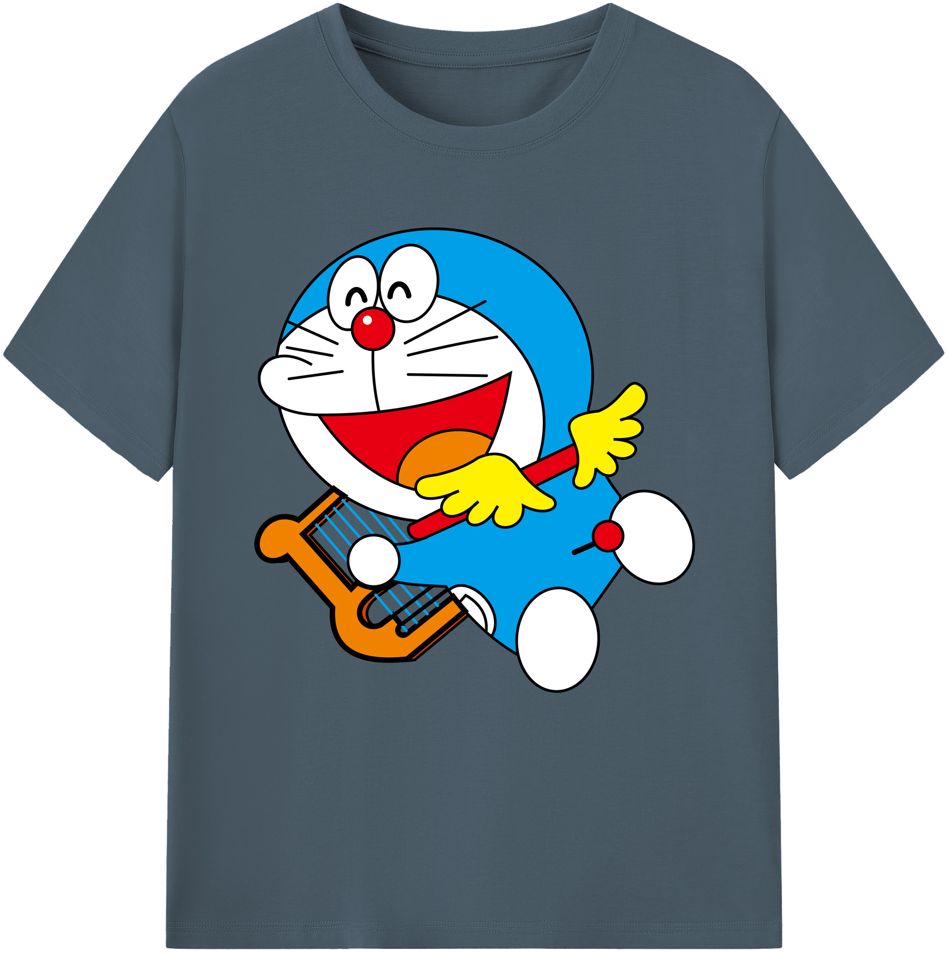 （画像用） ドラえもん Doraemon 綿100％半袖Tシャツ（フロントプリント）
